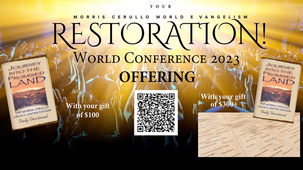 MCWE World Conference Gift Offering Morris Cerullo World Evangelism